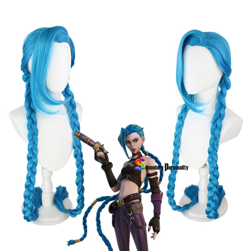 LOL Jinx ڽ  Jinx blue braids    blue plaits Jinx ռ Ӹ +  